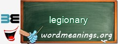 WordMeaning blackboard for legionary